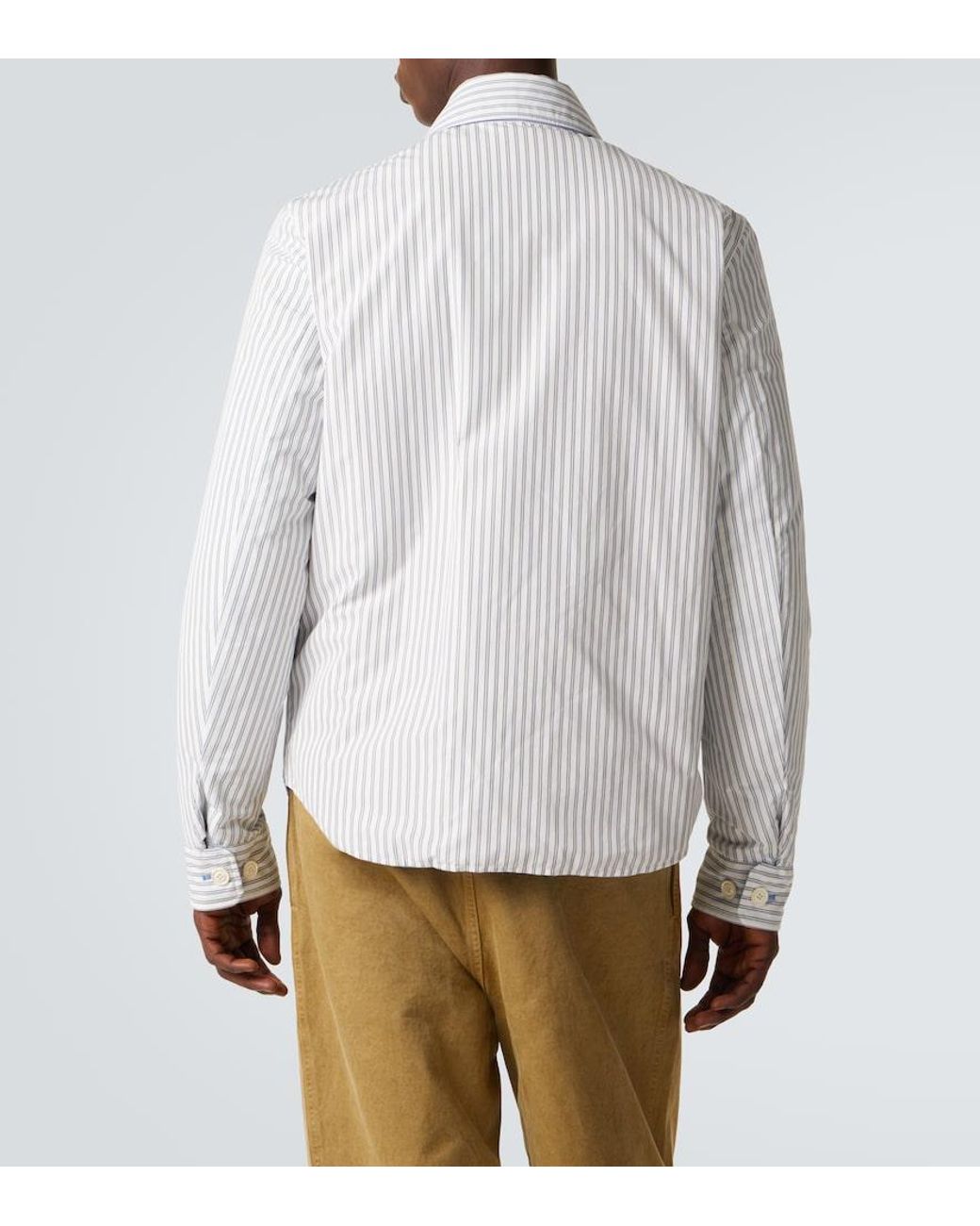 Moncler White Crescent Reversible Down Overshirt for men