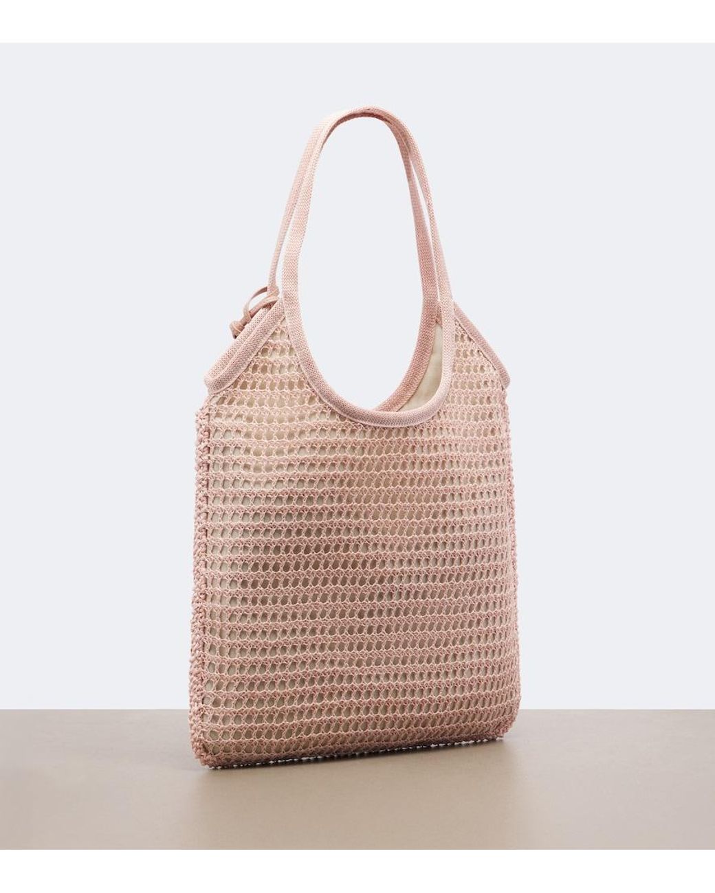 Miu Miu Pink Ivy Crochet Shopper
