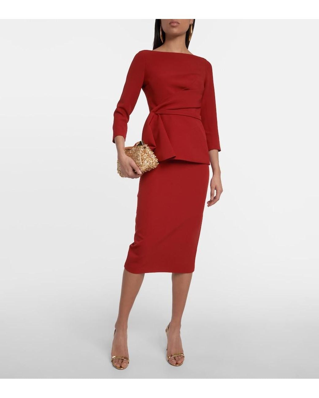 Safiyaa Red Bluse
