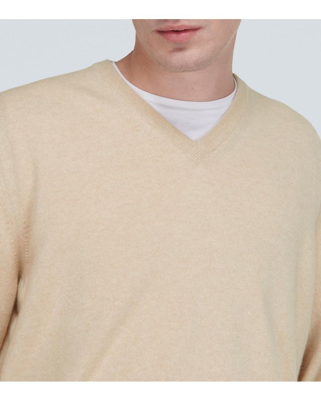 Loro Piana Natural Cashmere Sweater for men