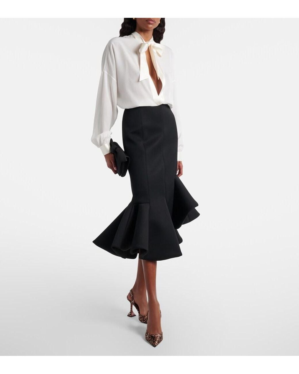 AMINA MUADDI Brown Slingback-Pumps Holli 95 Aus Satin