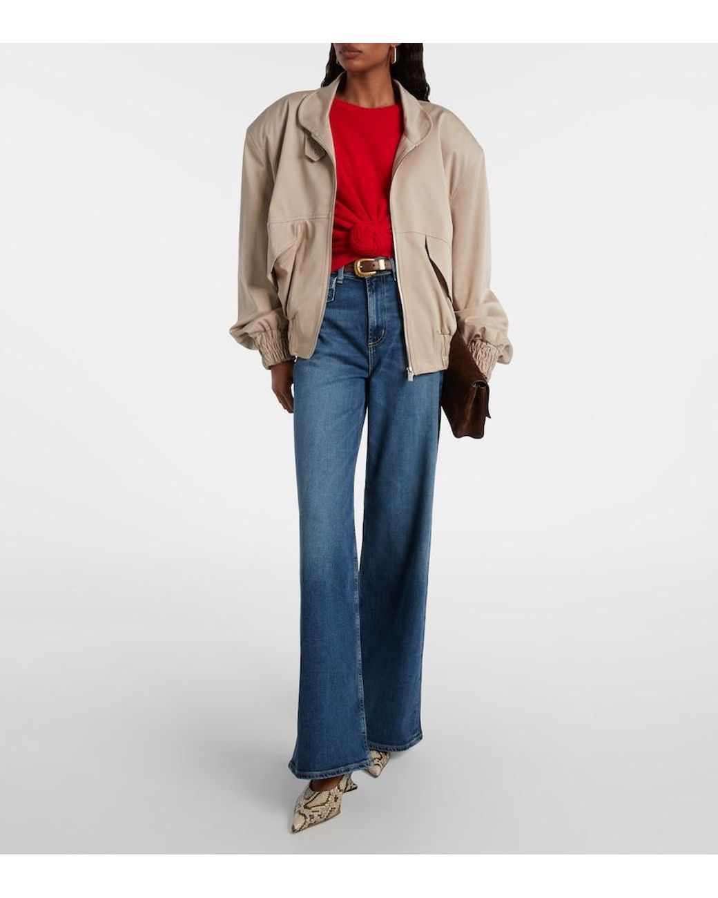 Citizens of Humanity Blue Issy High-Rise Wide-Leg Jeans