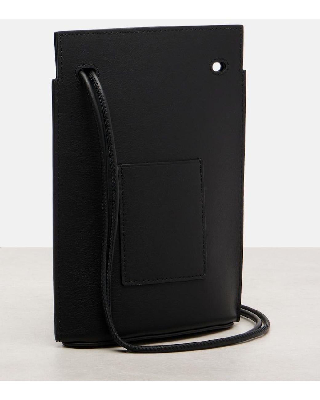 Loewe Black Pebble Dice Leather Pouch