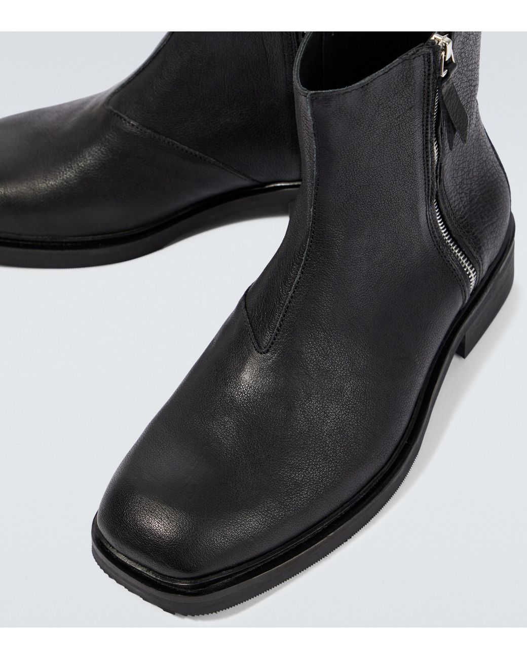 靴 OUR LEGACY DAIMYO BOOT Our Legacy - Daimyo Boot Black Leather