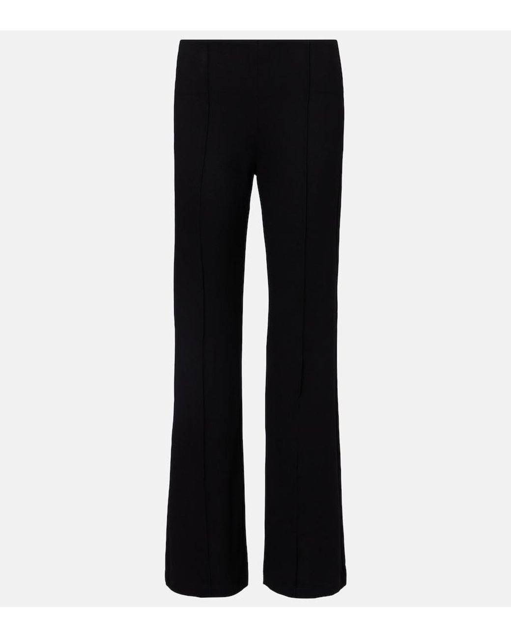 Leset Black Rio Jersey Wide-Leg Pants