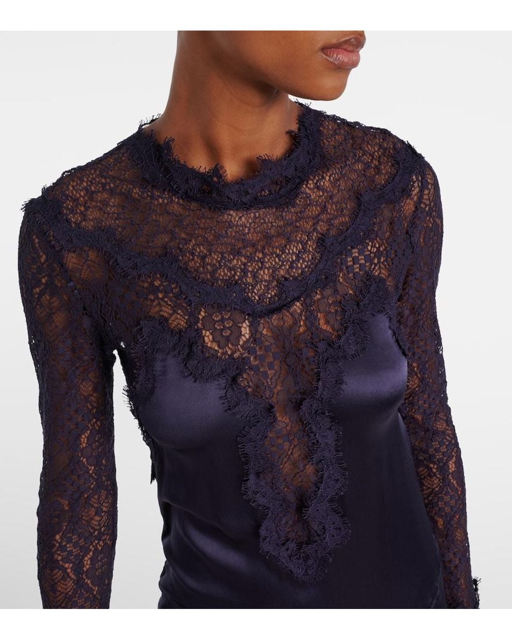 Isabel Marant Blue Dolores Ruffled Dress
