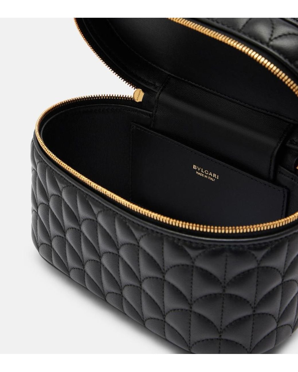 BVLGARI Black Divas' Dream Small Leather Vanity Bag