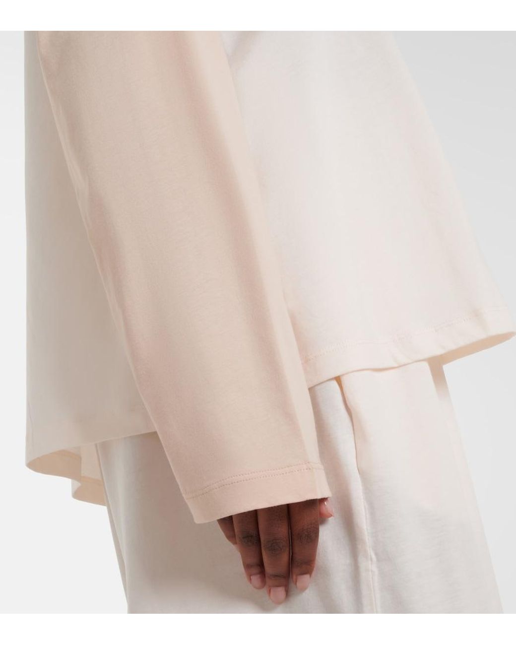 Wardrobe NYC White Cotton Jersey Sweatshirt