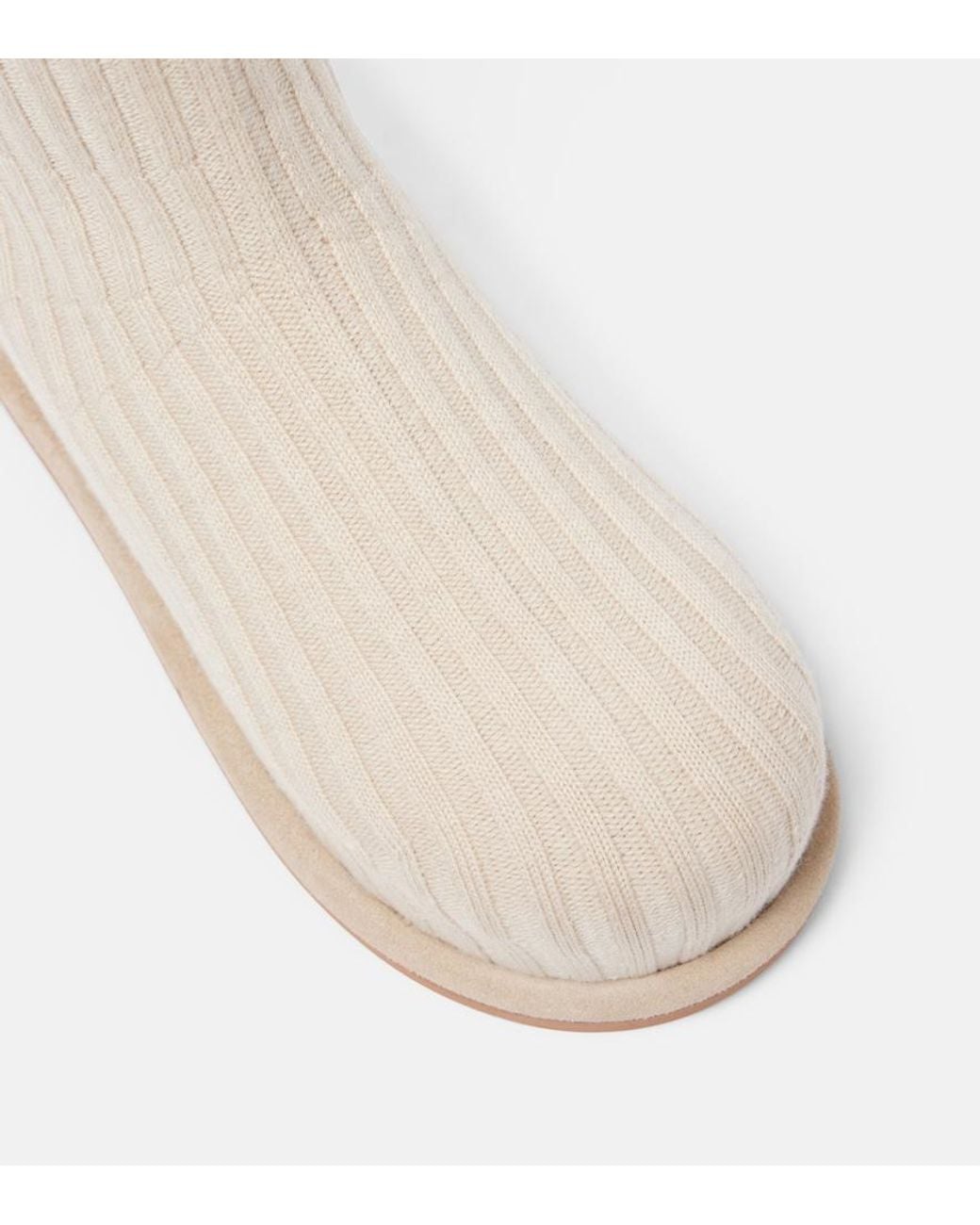 AMINA MUADDI White Veneda 15 Knee-High Sock Boots