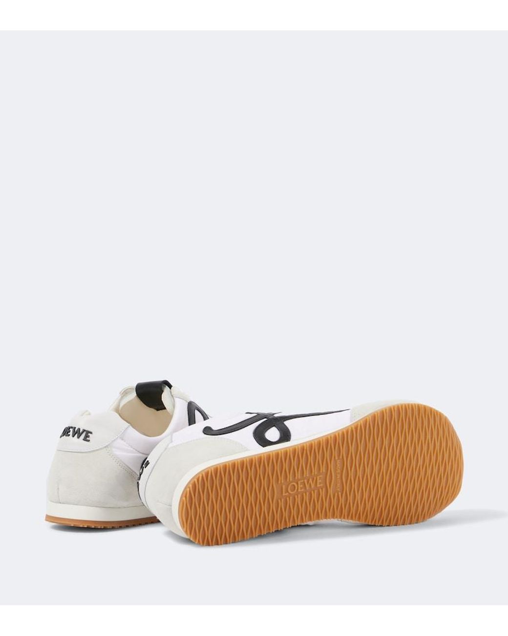 Loewe White Ballet Runner 2.0 Nylon & Calfskin Sneakers for men