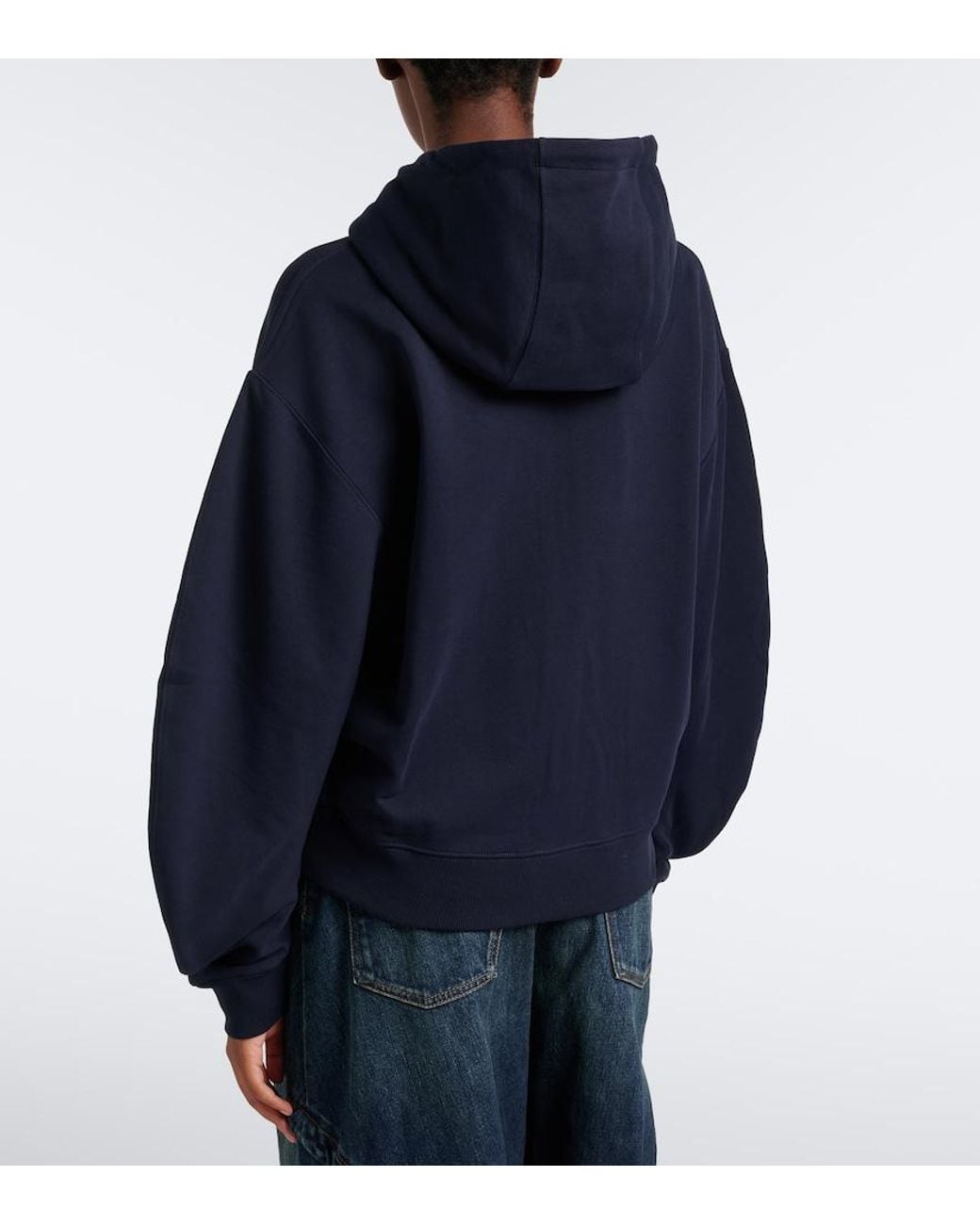 Loewe Blue Flamenco Cotton Fleece Zip-Up Hoodie