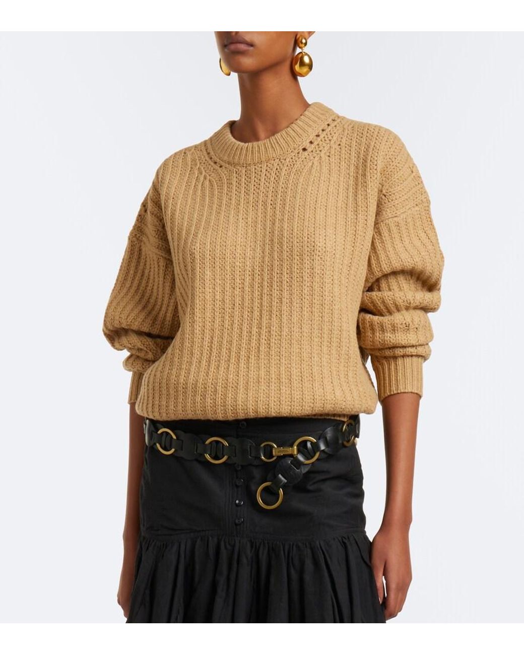 Isabel Marant Natural Lucrecia Wool Sweater