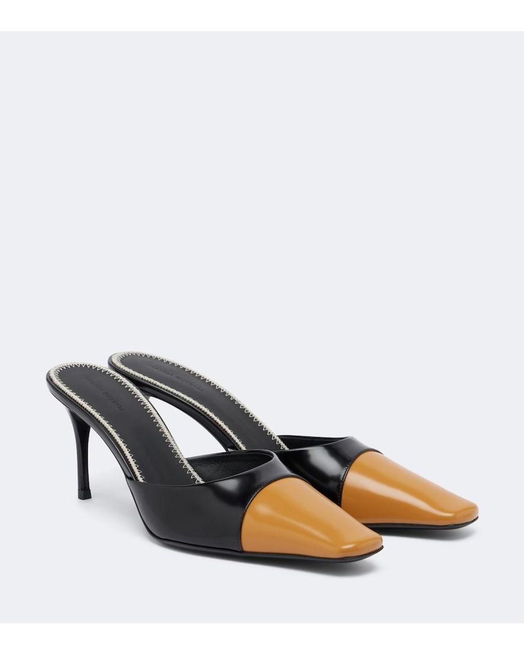 Magda Butrym Black Leather Mules