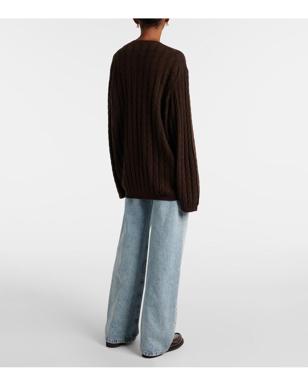 Jardin Des Orangers Brown Wool And Cashmere Sweater