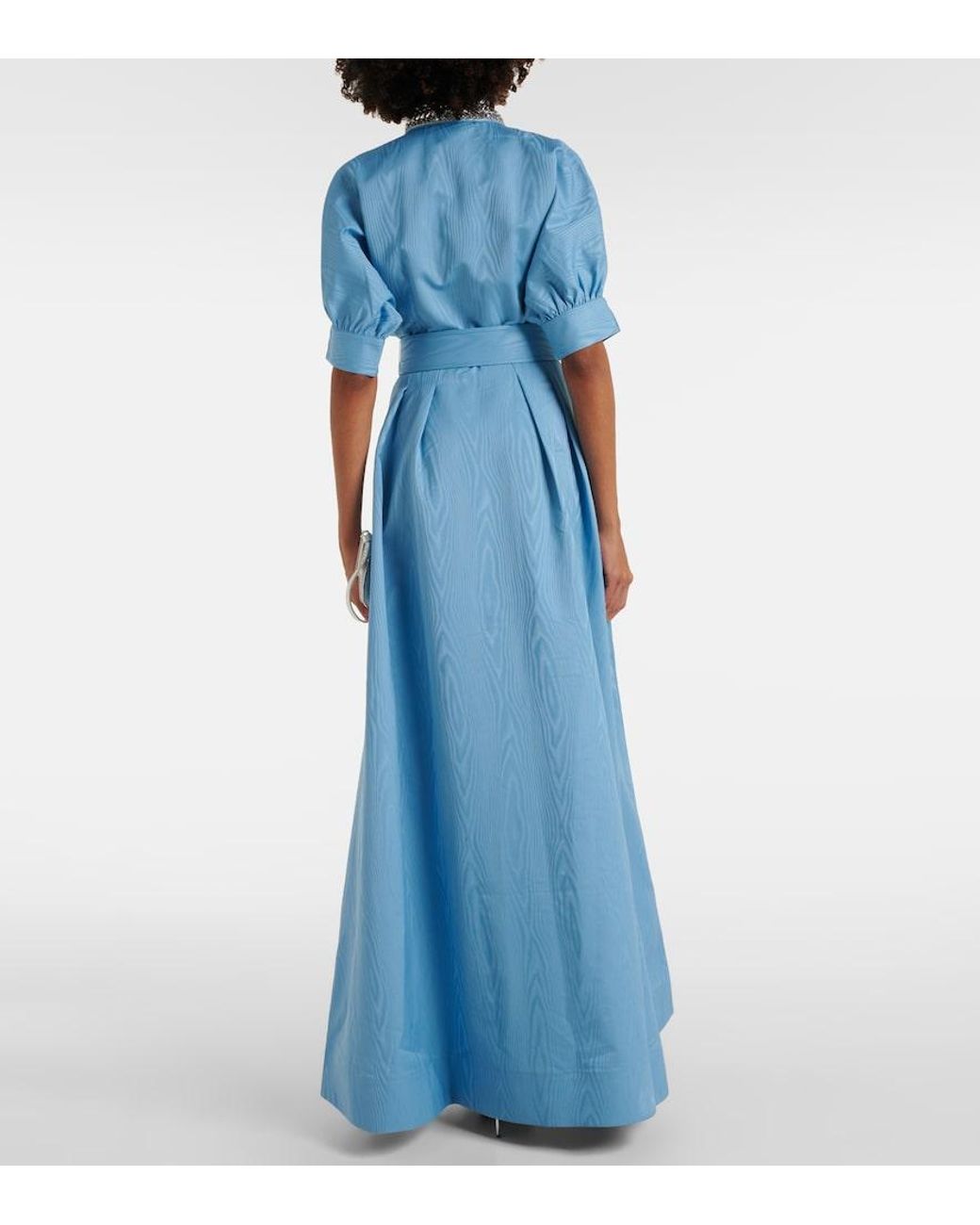 Rebecca Vallance Blue Cielo Embellished Gown