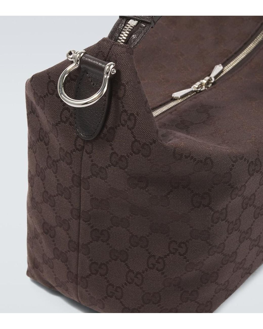 Gucci White Brera Medium Gg Canvas Crossbody Bag for men