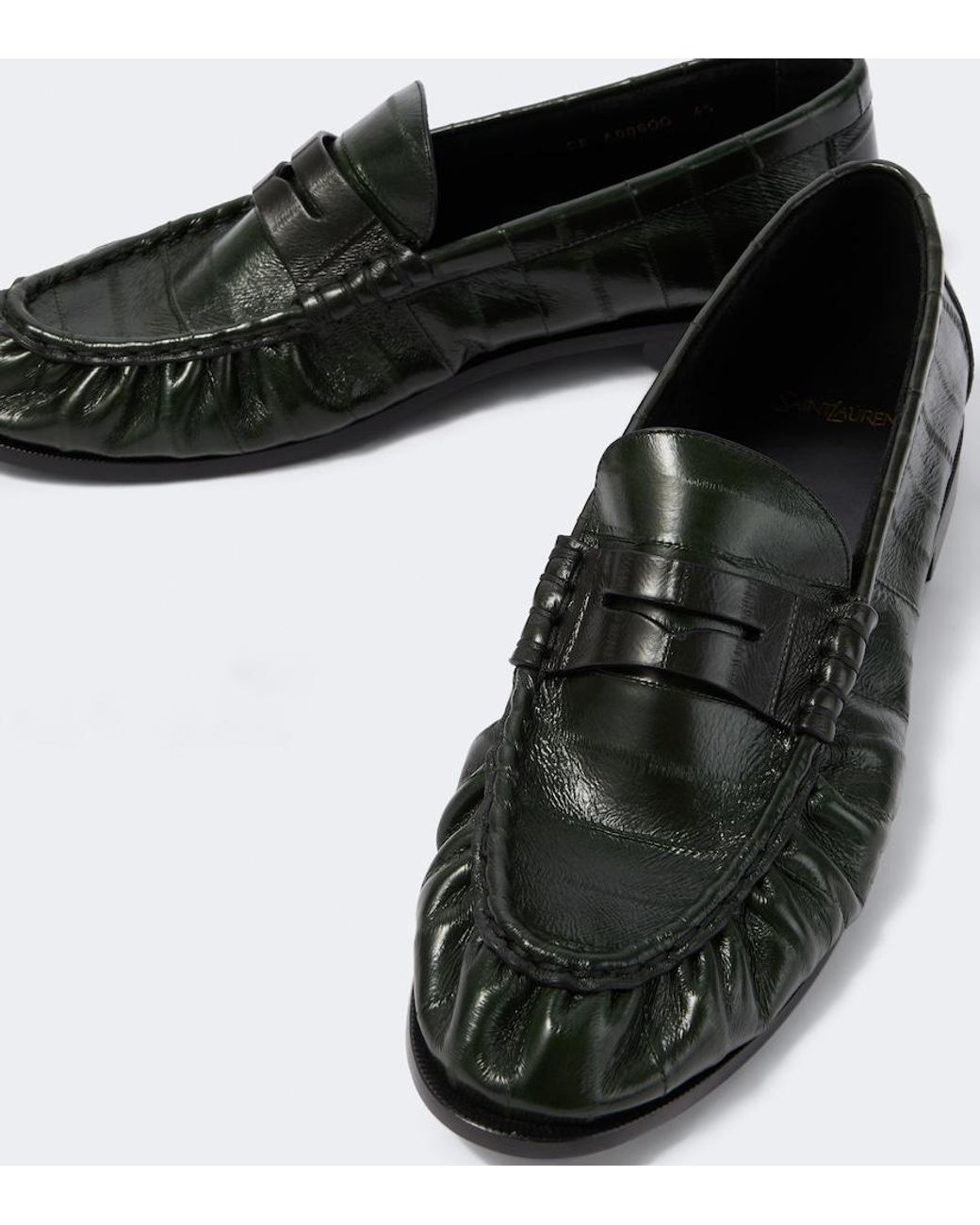 Saint Laurent Black Le Loafer Eel Leather Loafers for men