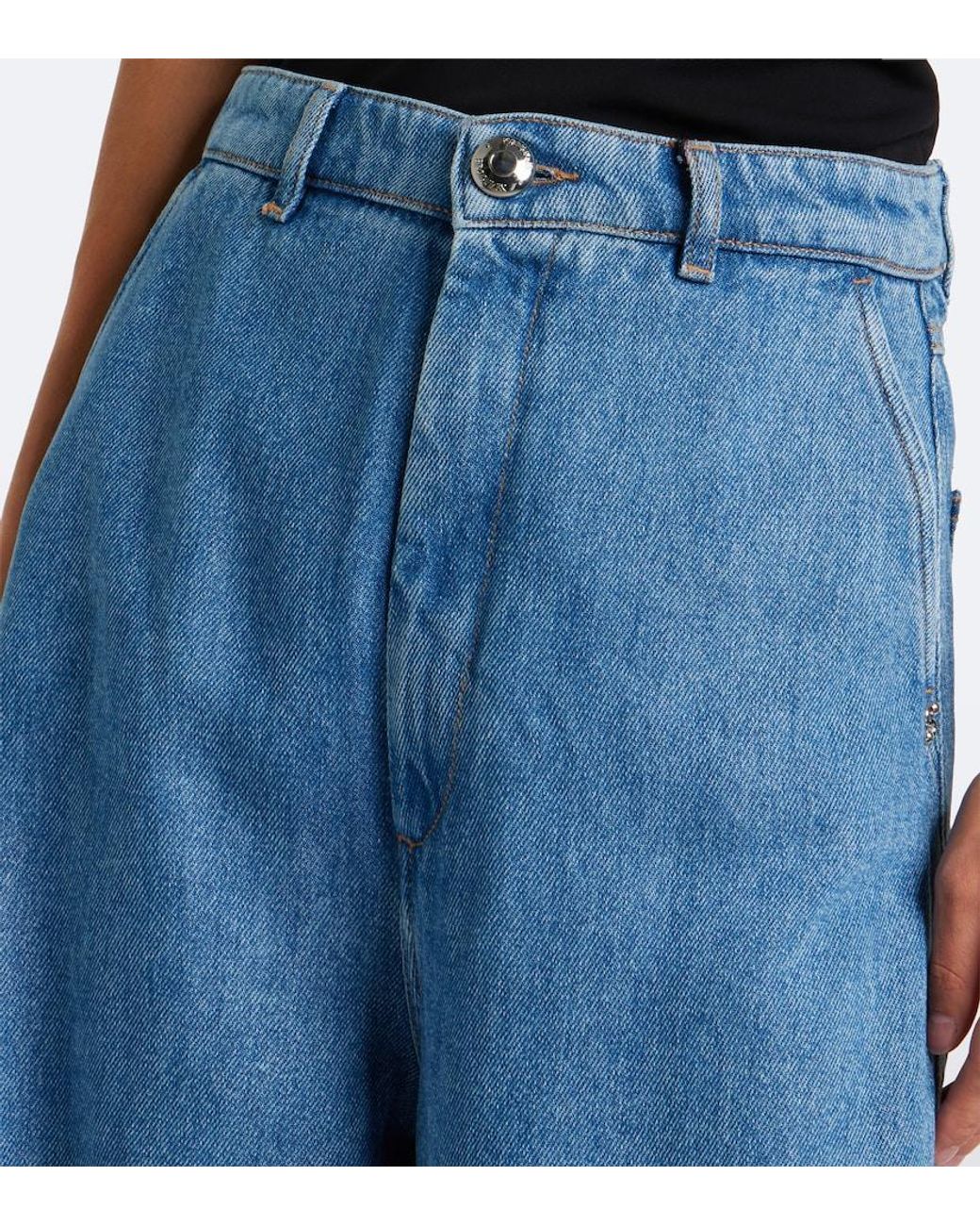 Sportmax Blue Wide-Leg Jeans