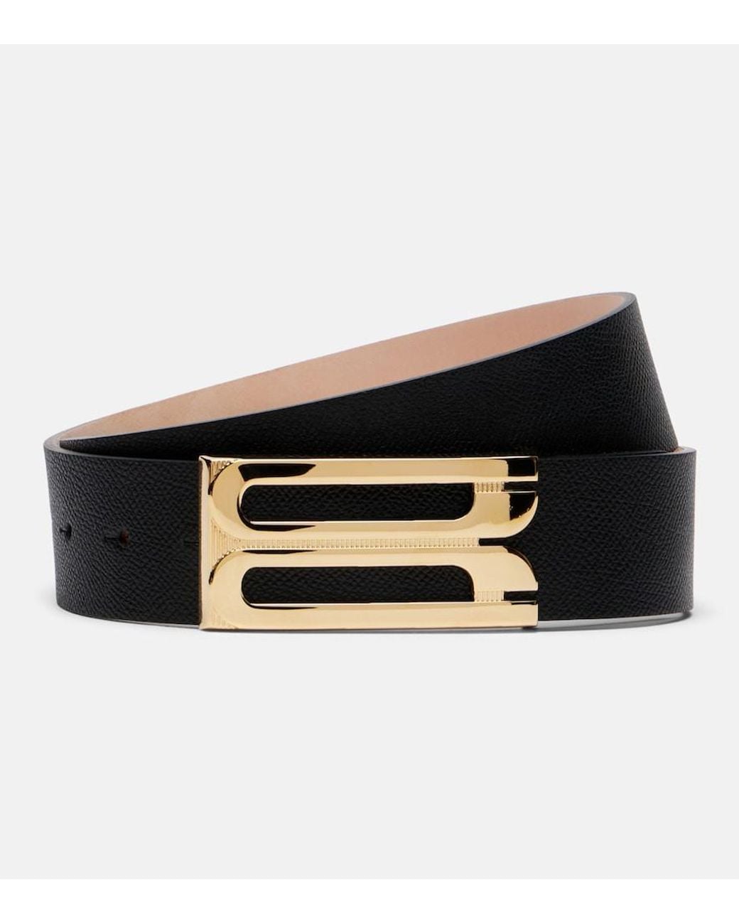 Victoria Beckham Black Leather Belt