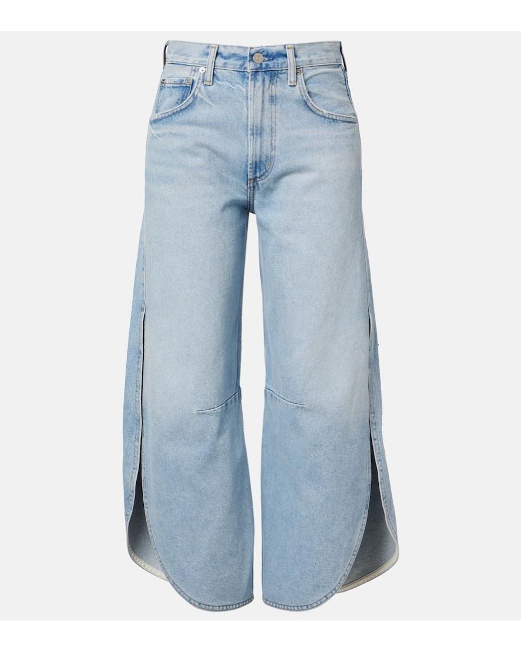 Citizens of Humanity Blue Tulip Barrel-Leg Jeans