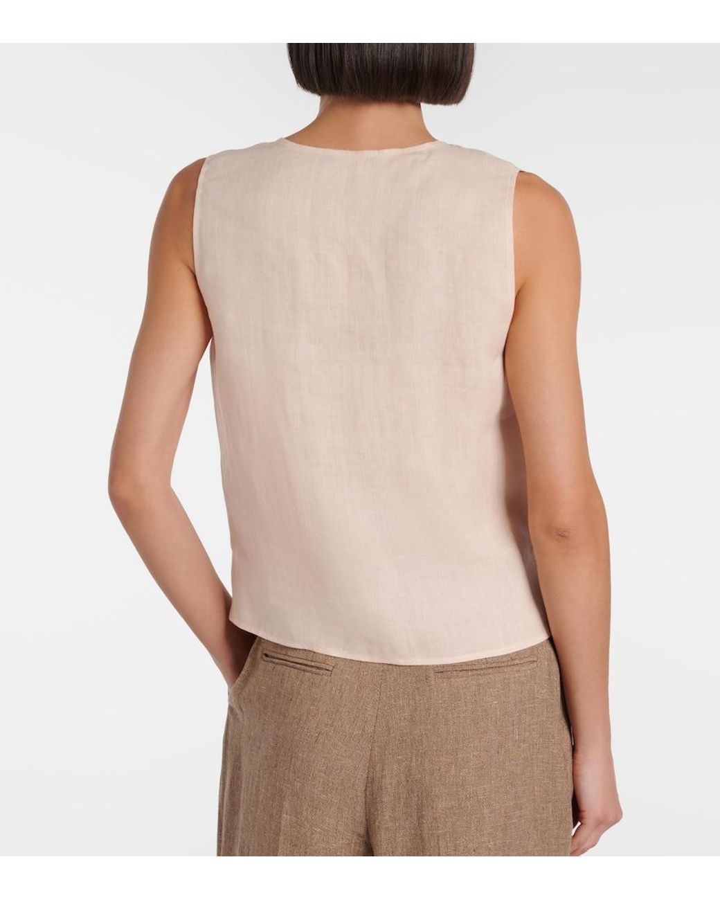 Chaleco Milly De Ramio Loro Piana de color Natural