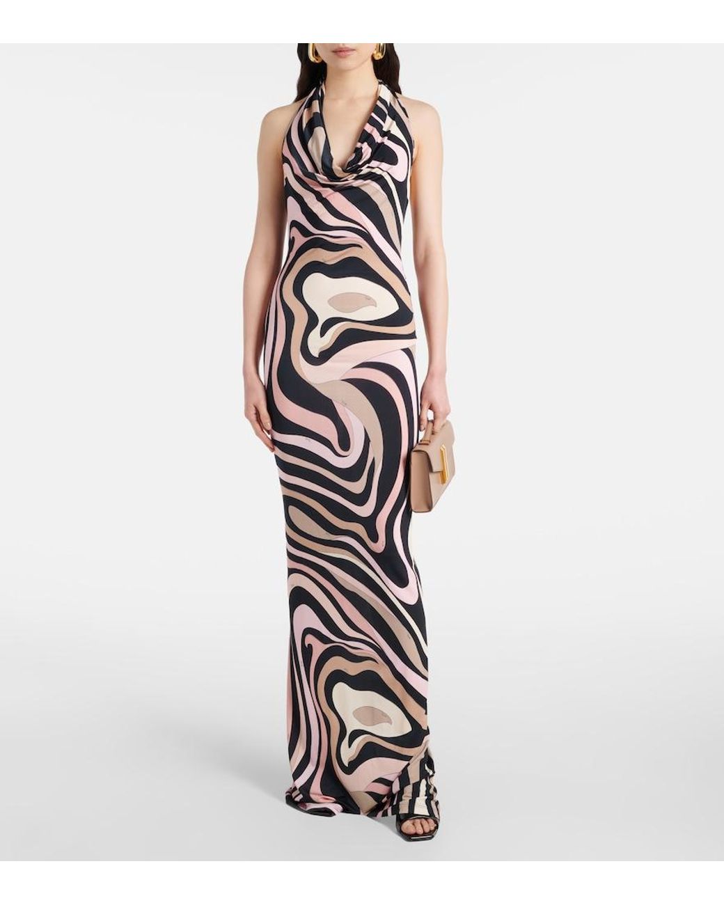 Emilio Pucci White Embroidered Cocktail Dress