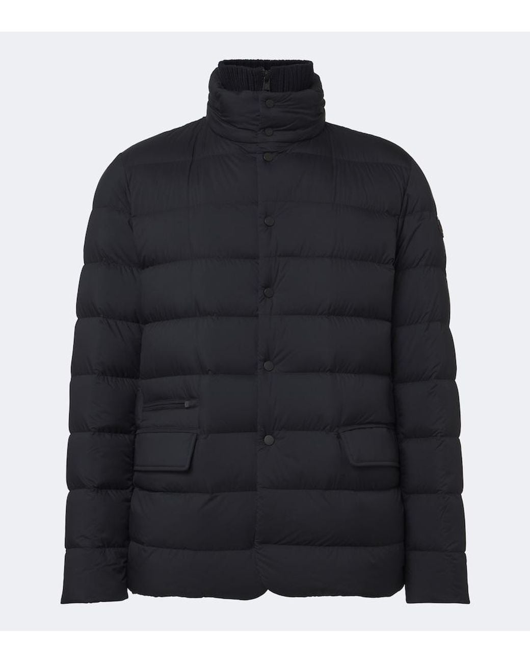 Moncler Blue Elarune Hooded Down Jacket for men