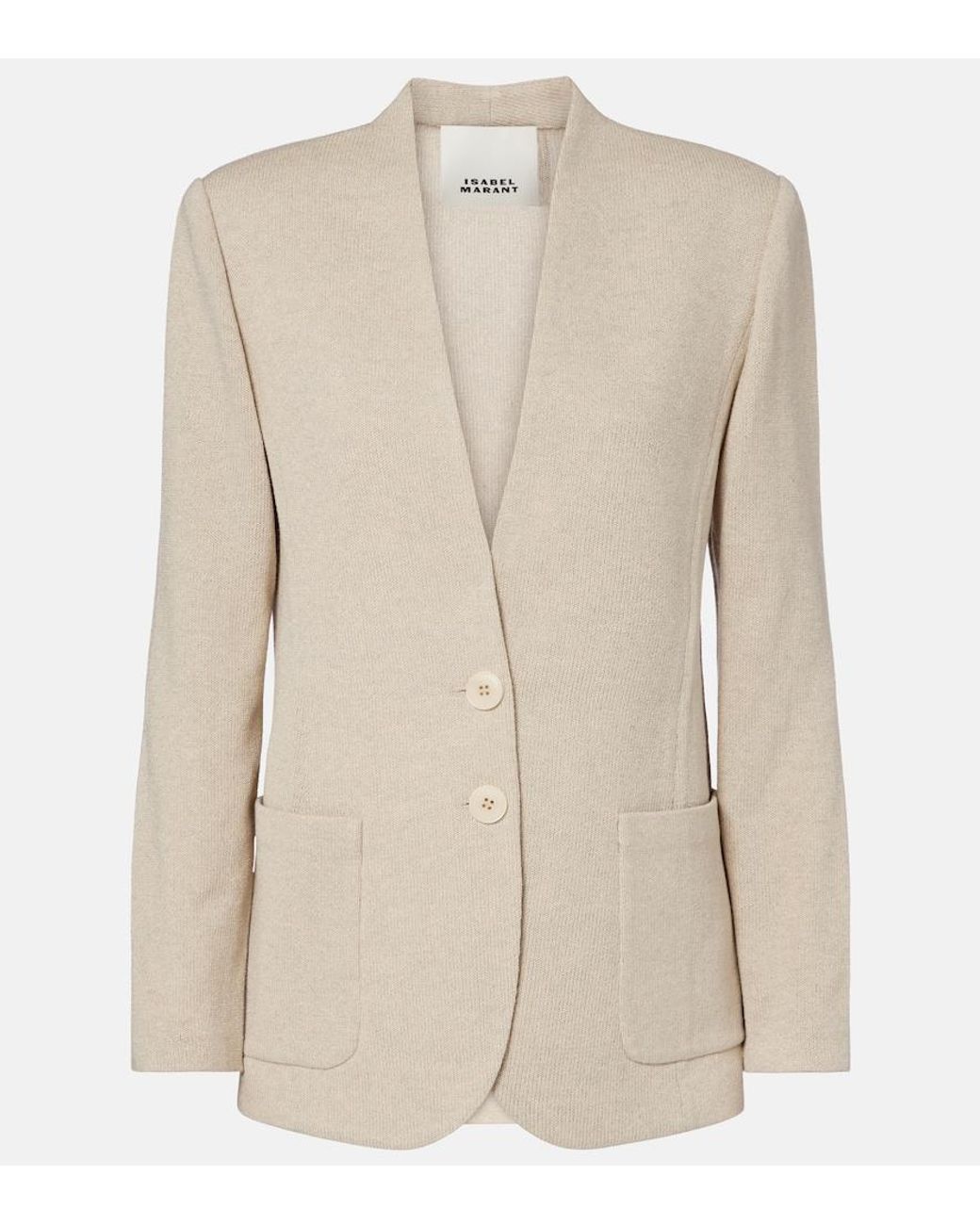 Isabel Marant Natural Olivia Wool-Blend Jacket