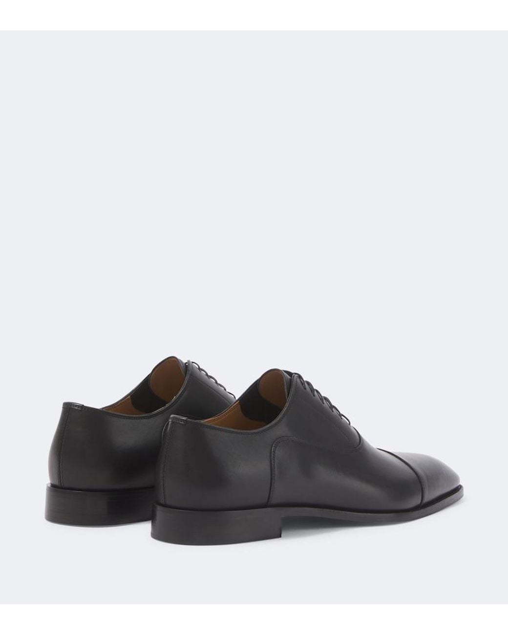 Christian Louboutin Black Greggory Leather Oxford Shoes for men