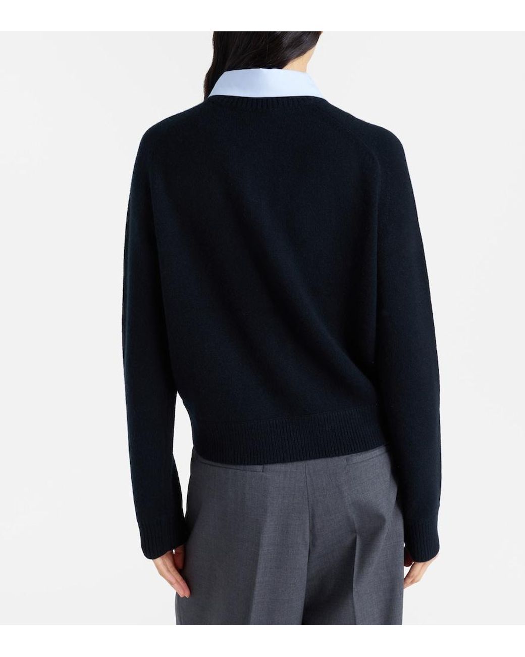 Dorothee Schumacher Black Elegant Statements Wool And Cashmere Cardigan