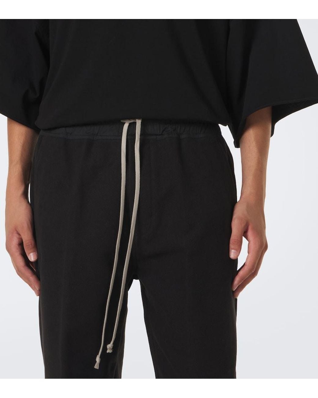 Rick Owens Blue Dietrich Cotton Wide-Leg Pants for men
