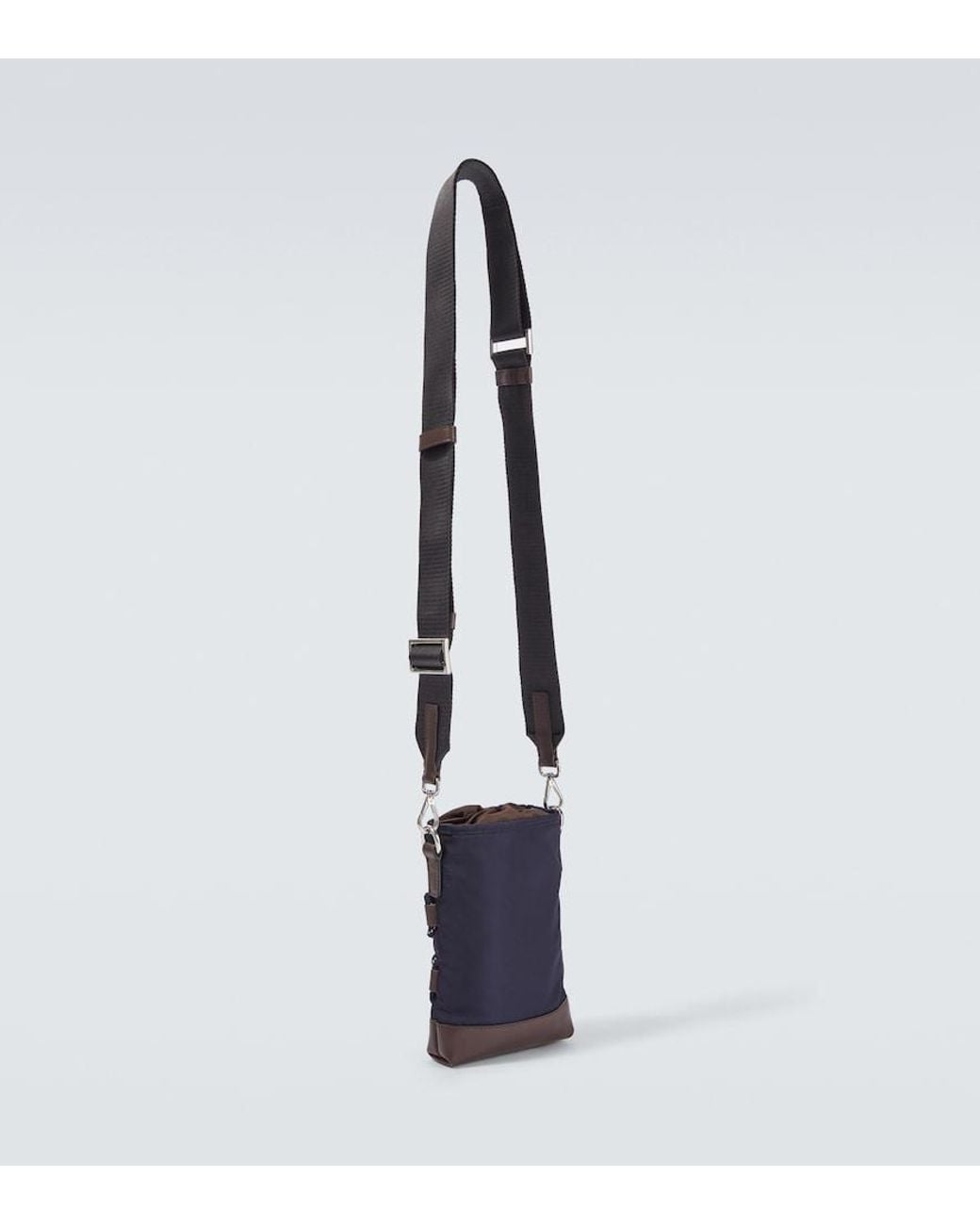 Prada White Speedrock Re-Nylon Phone Pouch for men