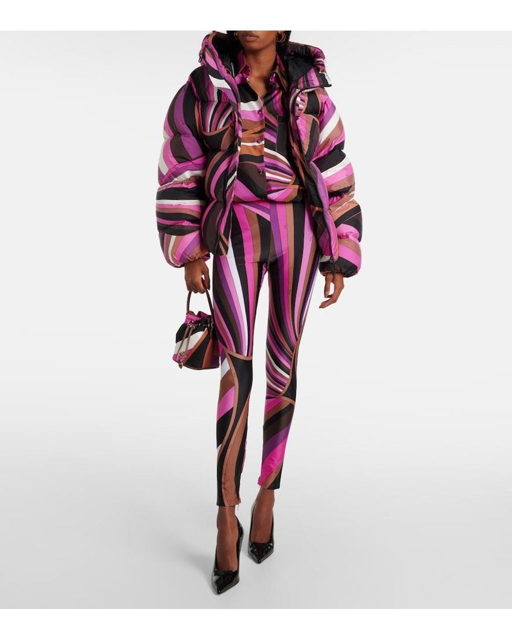 Emilio Pucci Pink Iride Down Jacket
