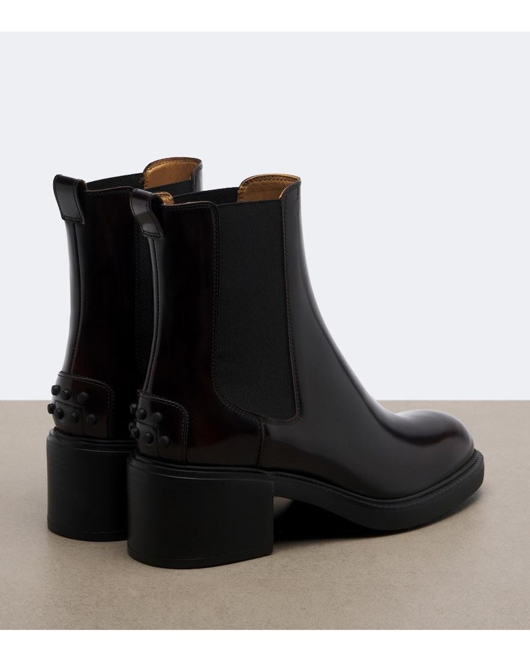 Tod's Black Leather Chelsea Boots