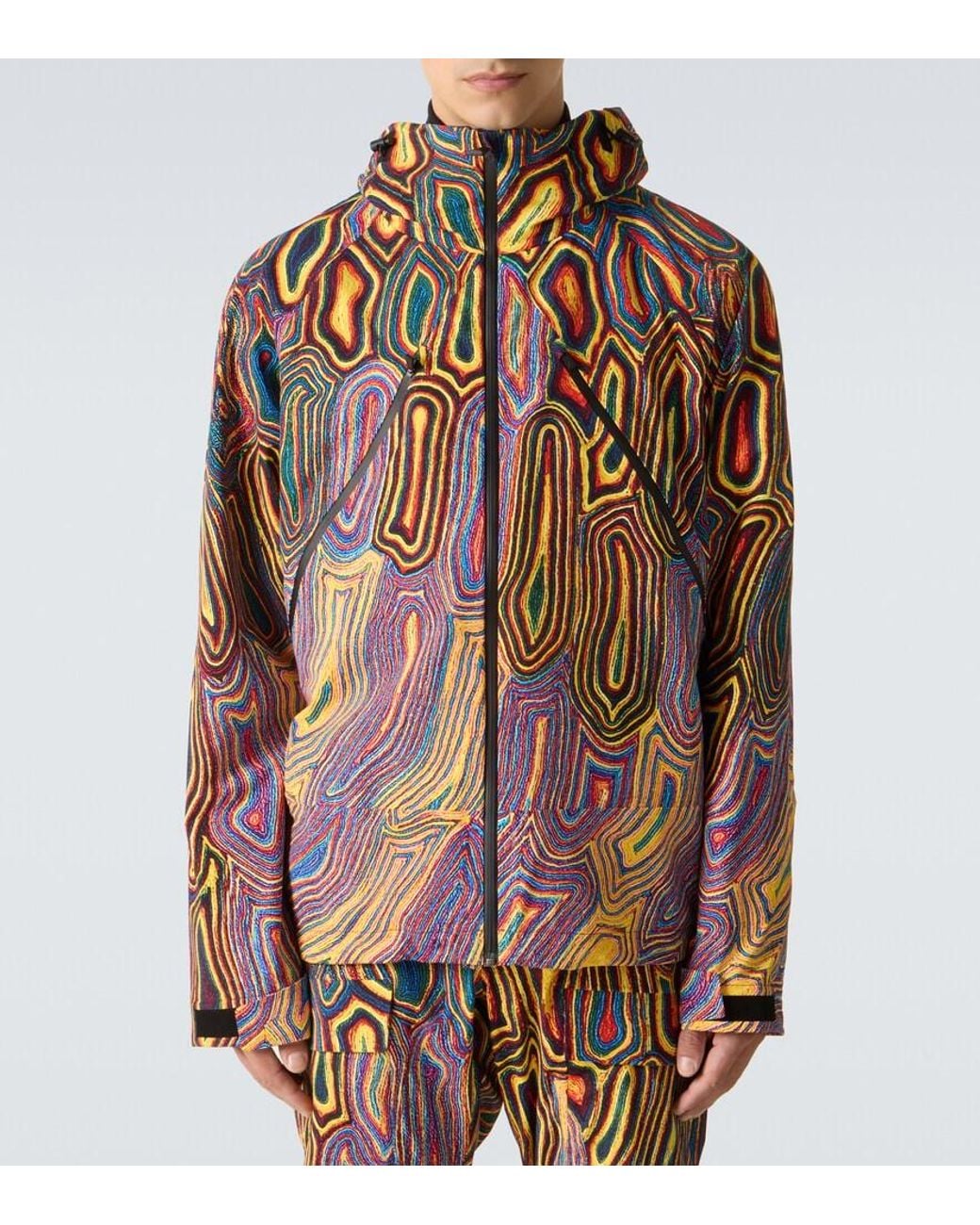Aztech Mountain Multicolor Hayden Printed Ski Jacket for men