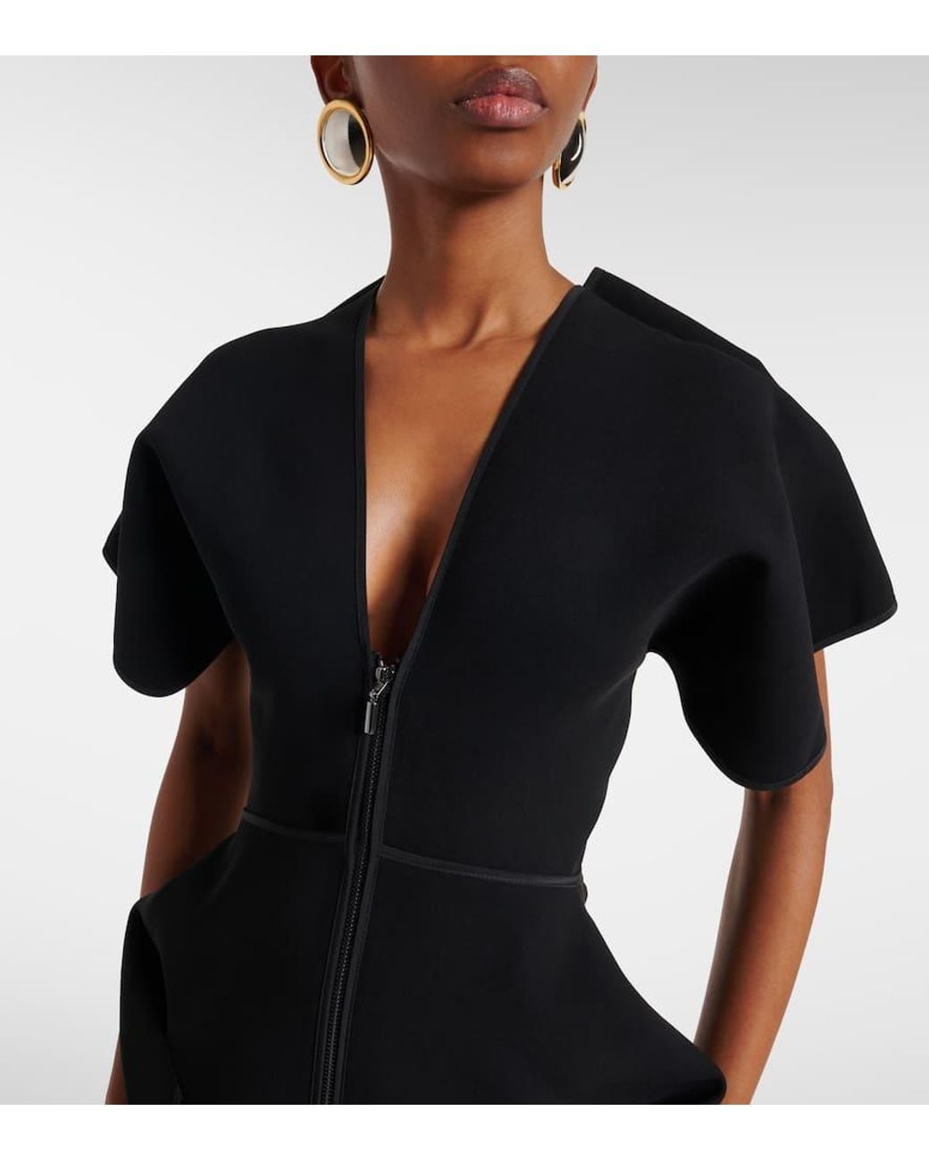 Maticevski Black Midikleid Coco