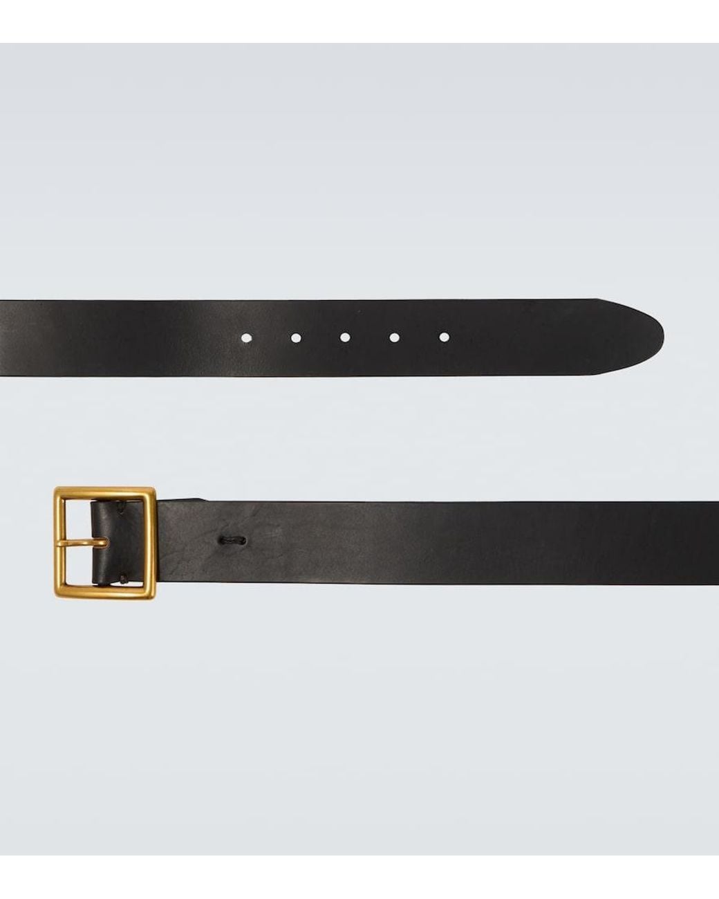Visvim Black Leather Belt for men