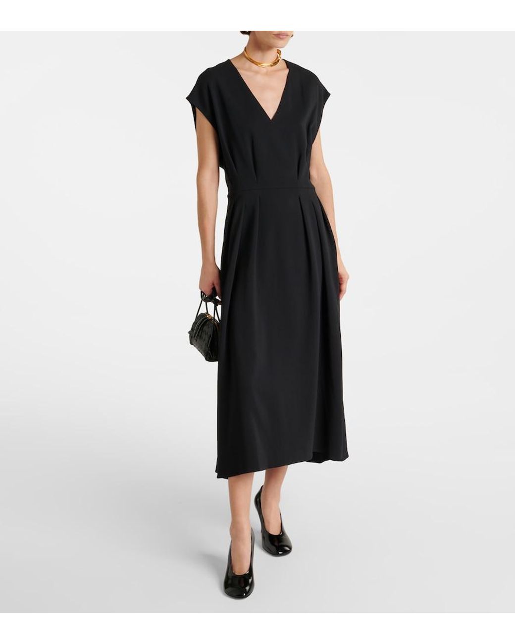 Robe En Cady Joseph en coloris Black