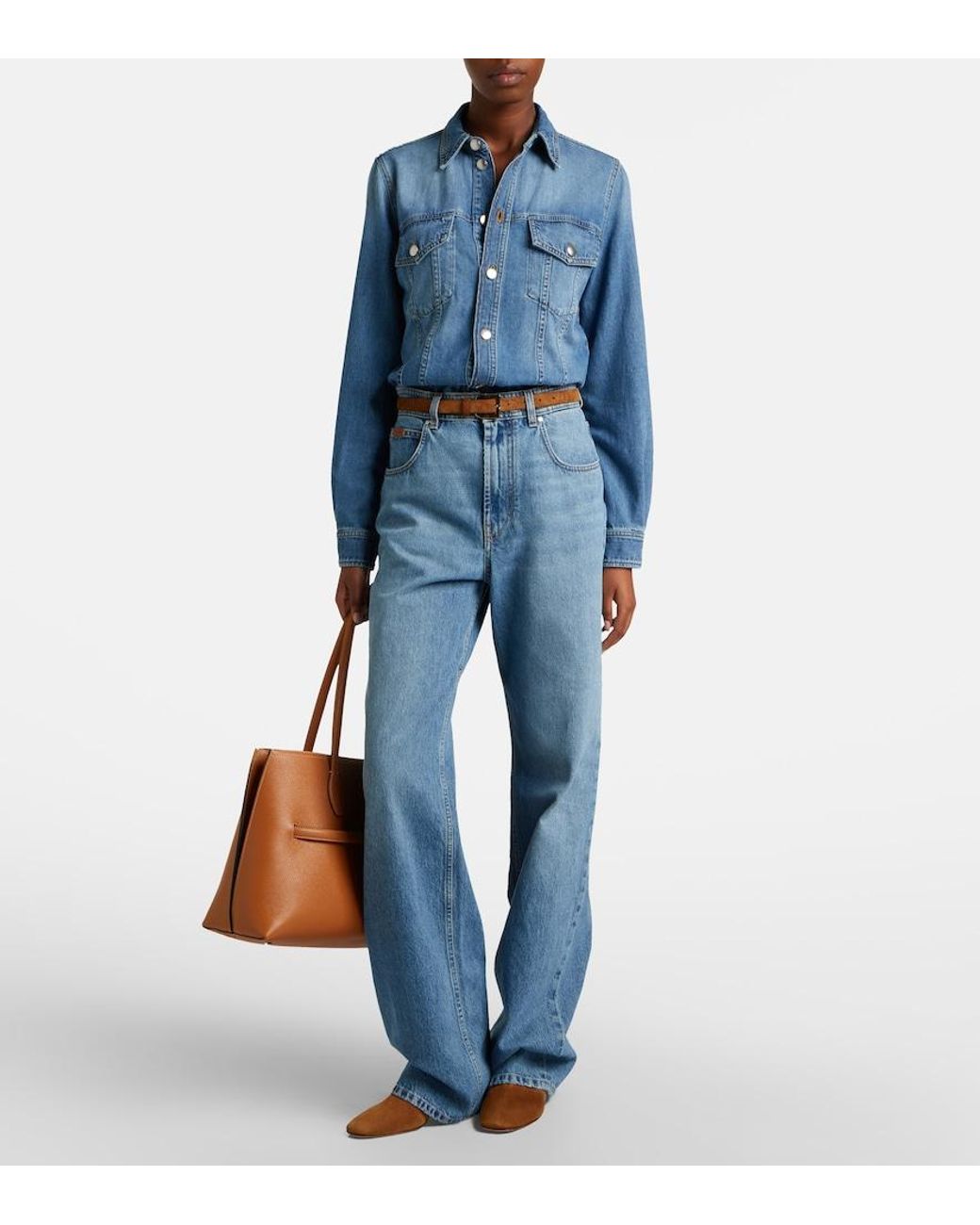 Tod's Blue Denim Shirt