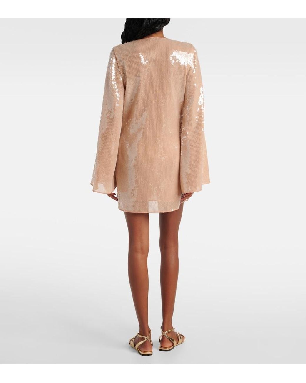 Oseree Brown Sequined Tunic