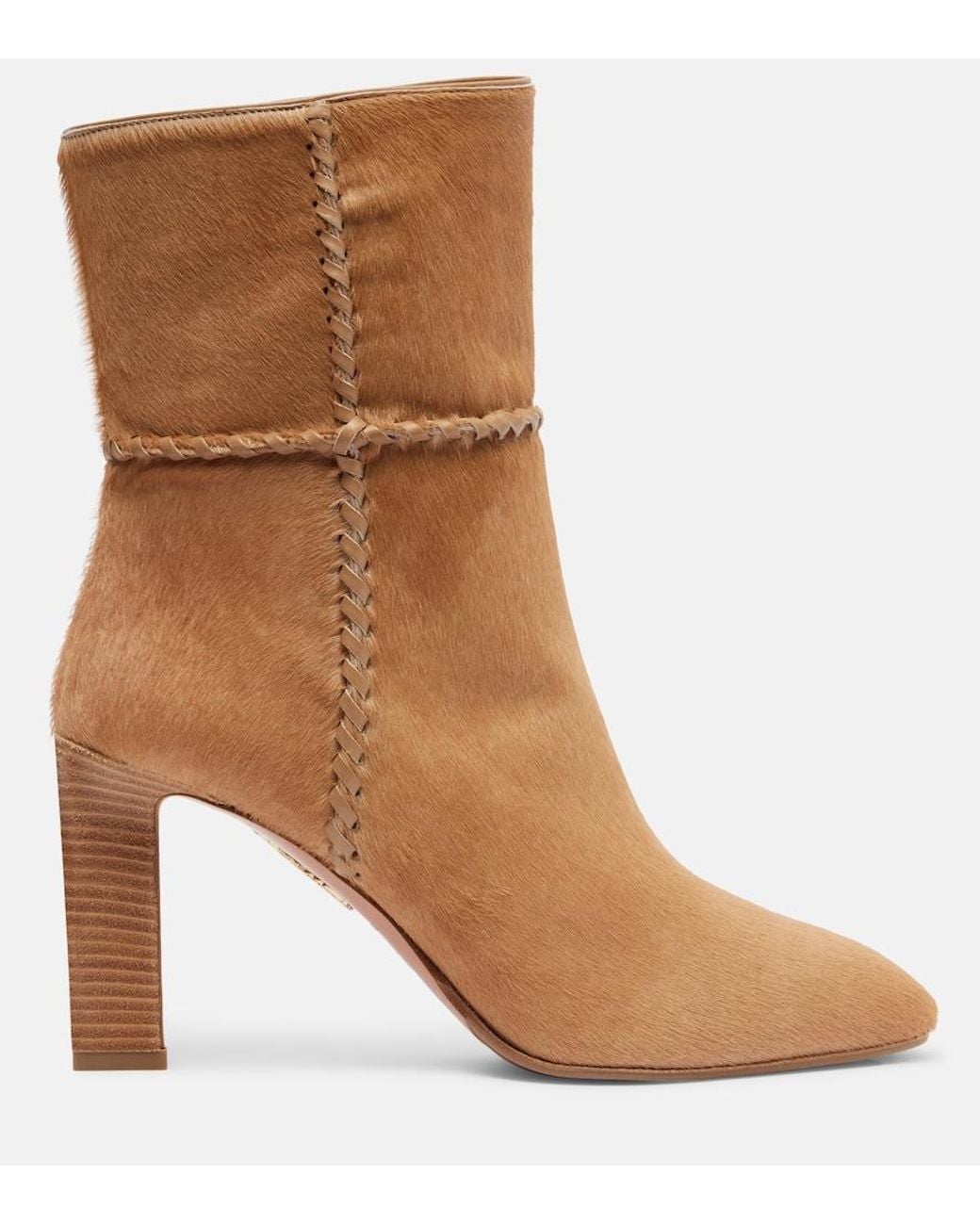 Aquazzura Brown Indy 85 Bootie