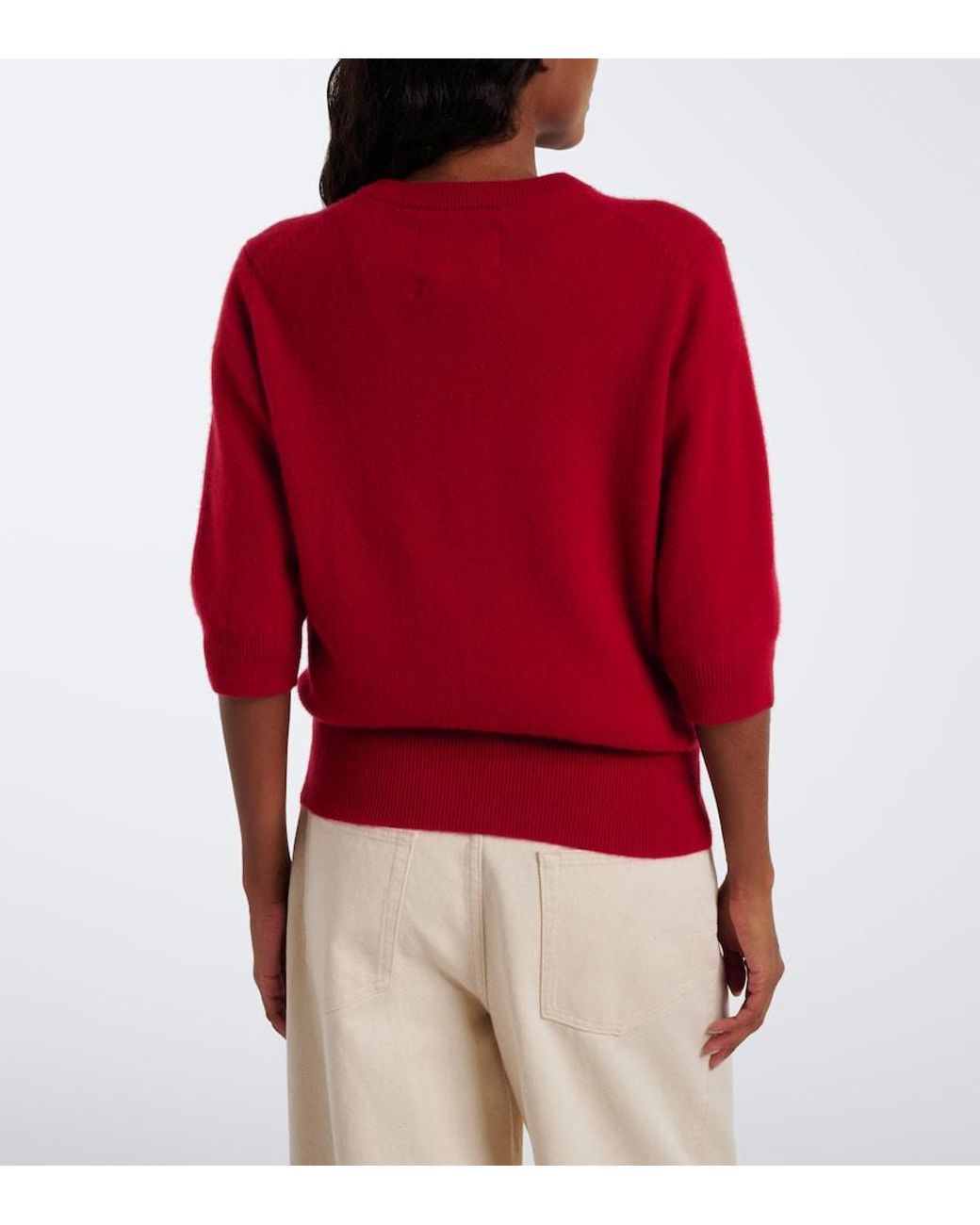 Extreme Cashmere Red N°477 Mimi Cashmere-Blend Sweater