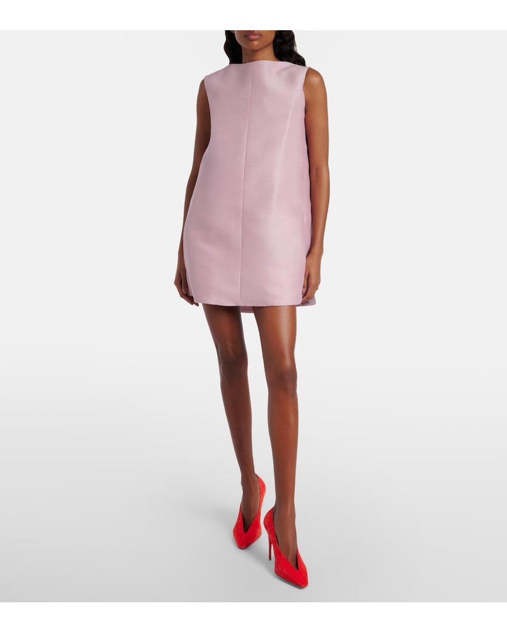 Balenciaga Red Duchesse Suede Pumps