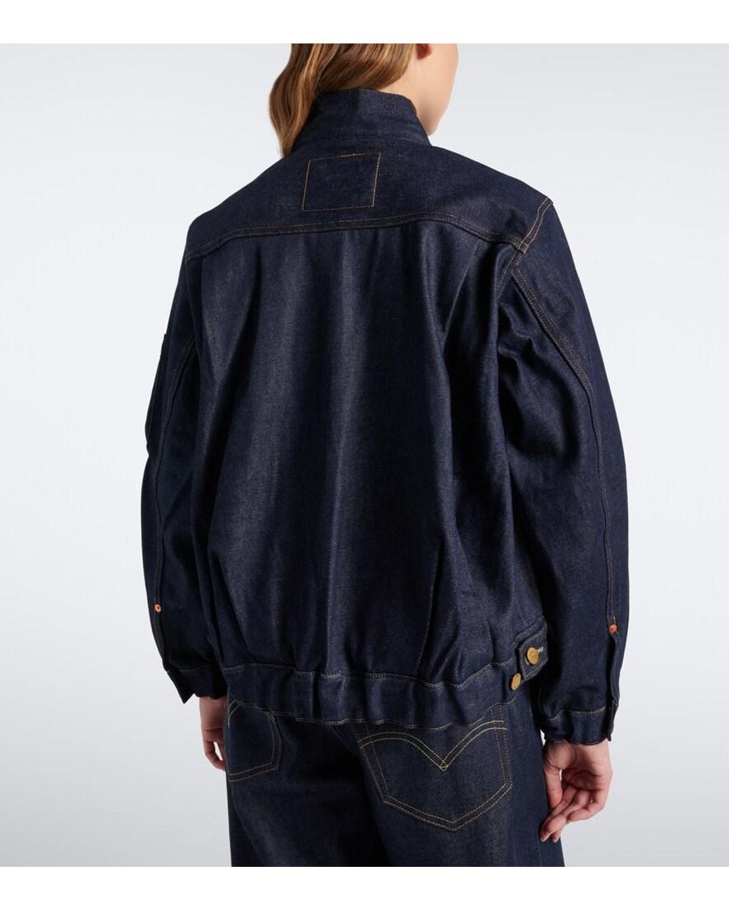 Sacai Blue Denim Bomber Jacket