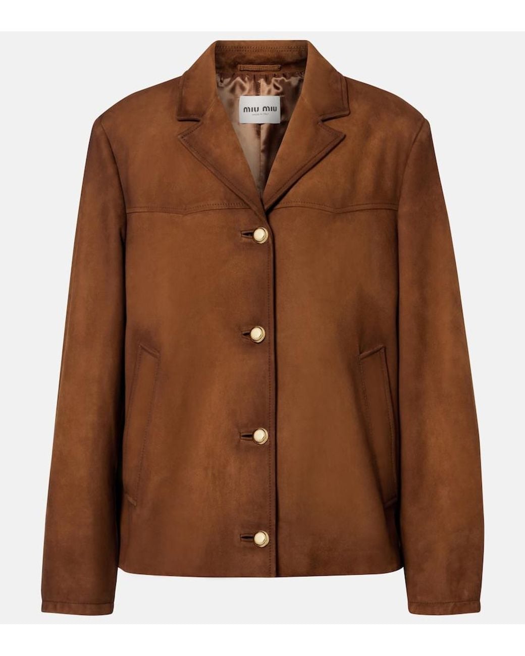 Miu Miu Brown Suede Jacket