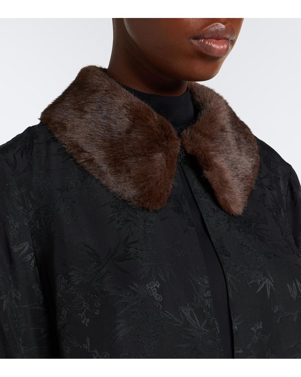 Rixo Black Luanne Jacquard Cropped Jacket