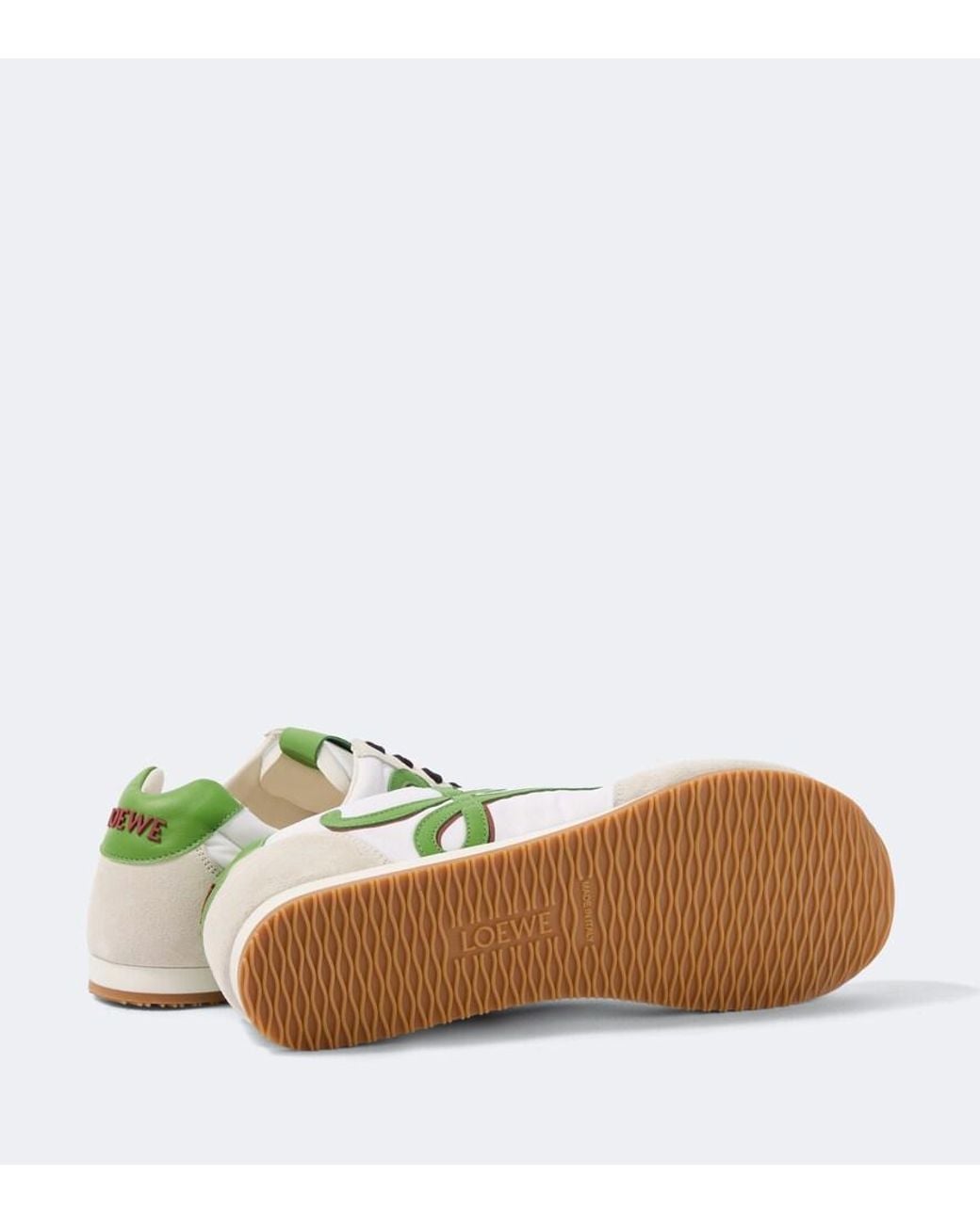 Loewe Green Apos;S Ballet Runner 2.0 Nylon And Calfskin Sneakers for men