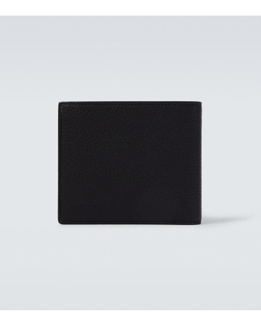 Saint Laurent Black Tiny Cassandre East/West Leather Wallet for men