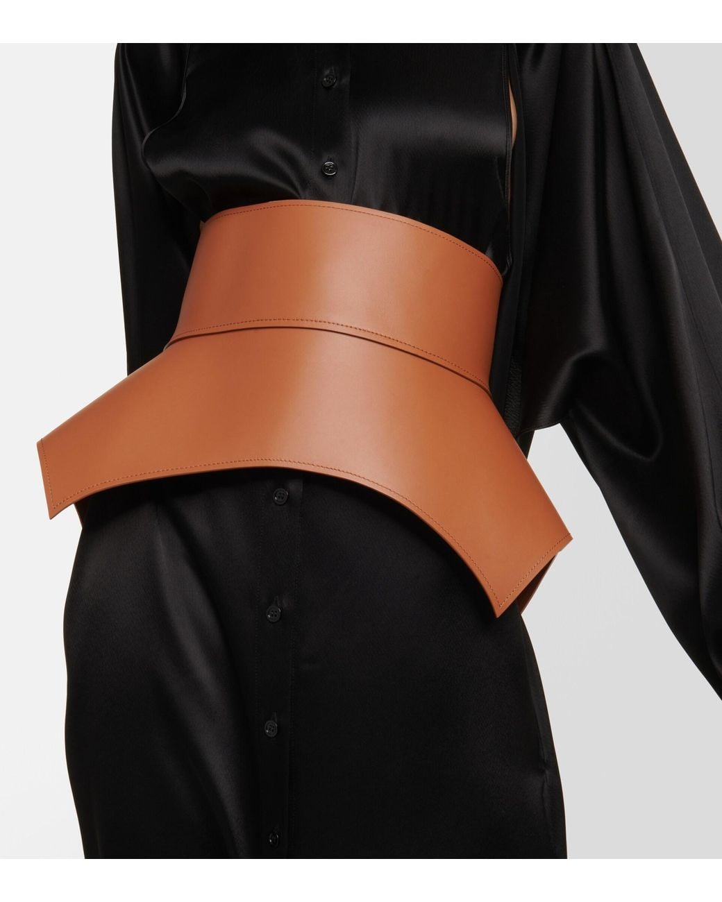 Loewe Obi Leather Corset Belt in Brown | Lyst display picture 1