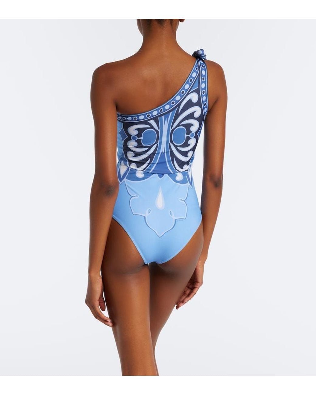 LaDoubleJ Blue Goddess Printed Swimsuit